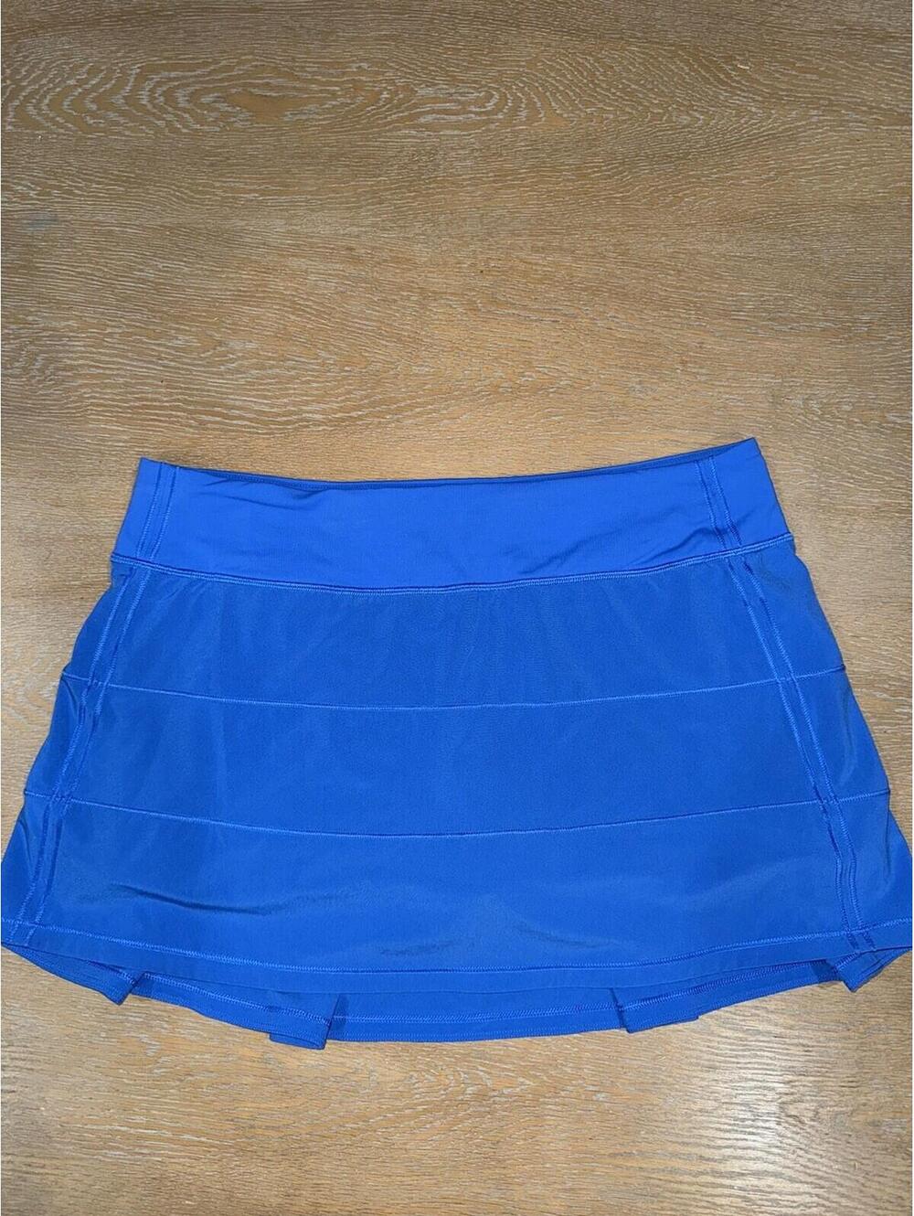 Lululemon Pace Rival Skirt (Tall) 15" Wild Bluebell SIZE 10 Tennis Golf
